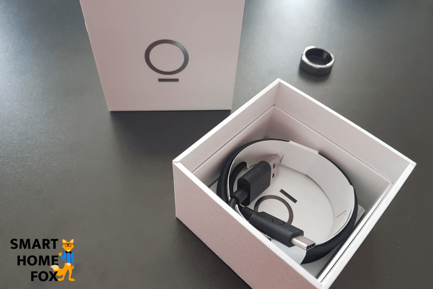 Scope of delivery of the Oura Ring is on the Table